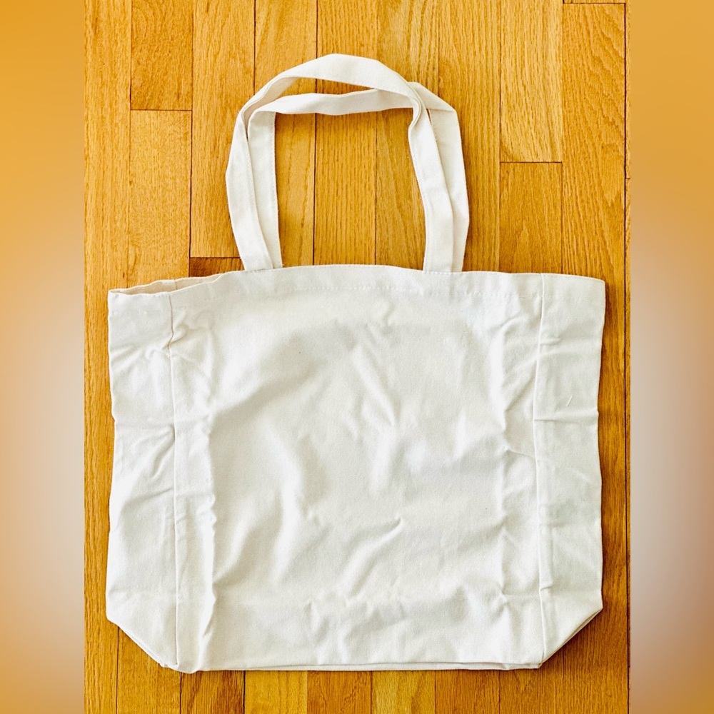 Nespresso Upcycled Canvas Tote Bag Cream-Colored NWT - Picture 6 of 9
